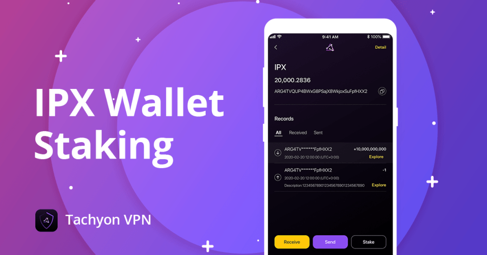 tachyon protocol IPX Wallet Staking PR