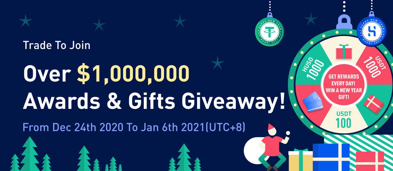 Huobi Ends 2020 With Fireworks, Happy New Year Gift Giveaways, and a $1 Million Prize