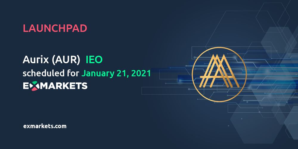 Jump-starting Crypto Adoption: Aurix IEO Scheduled for January 21st on ExMarkets!