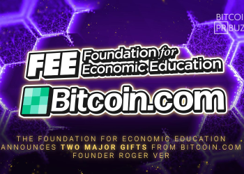 The Foundation for Economic Education Announces Two Major Gifts from Bitcoin.com Founder Roger Ver