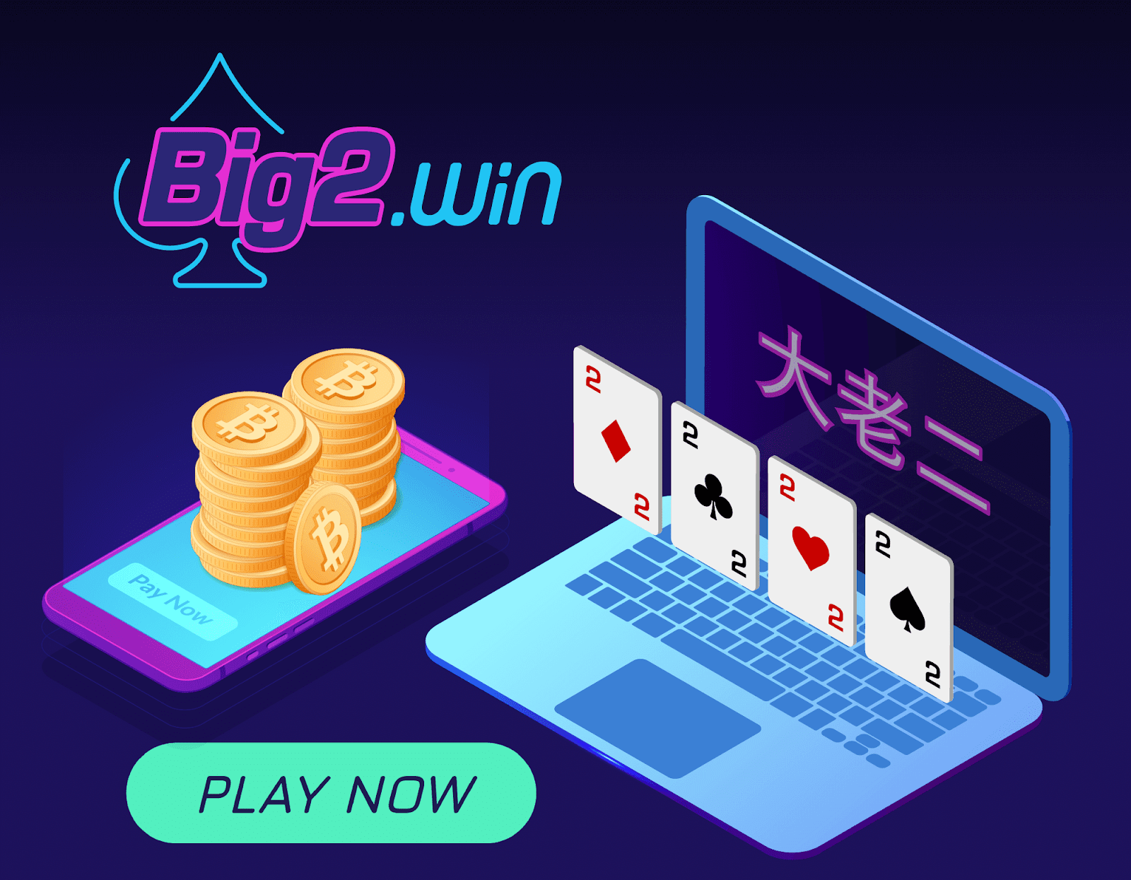 Win Big with the Crypto Card Game Big 2 大老二