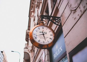 The outside of a Rolex store for the Rolex NFT story