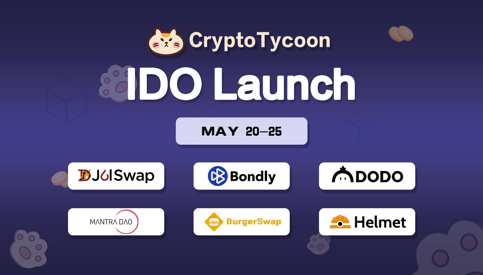 CryptoTycoon will launch its IDO from May 20th to 25th ...