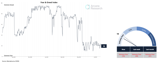 Market Fear & Greed Index from Arcane Research