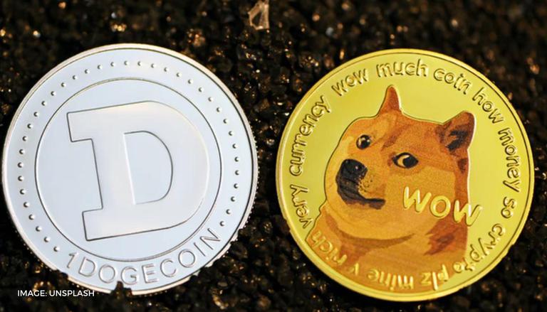 Picture of two doge coins. Doge gets accepted for crypto payments by Coinbase Commerce