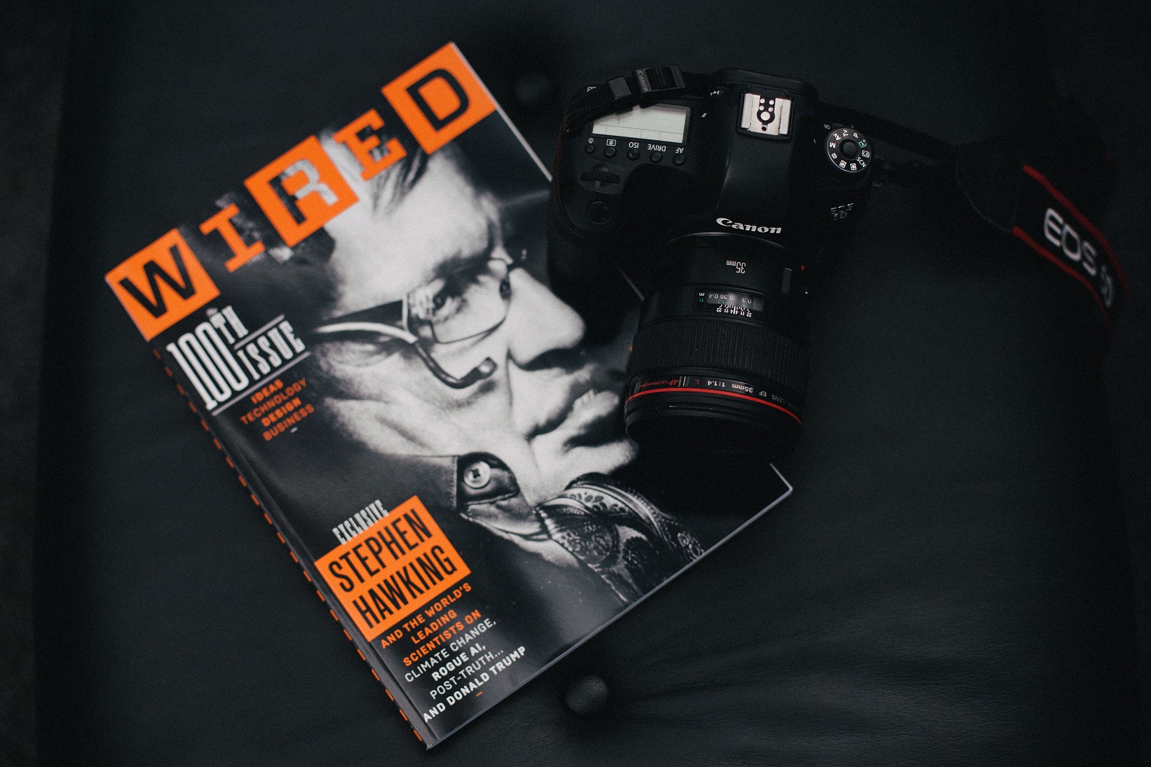 Wired, a magazine with Stephen Hawking on the cover