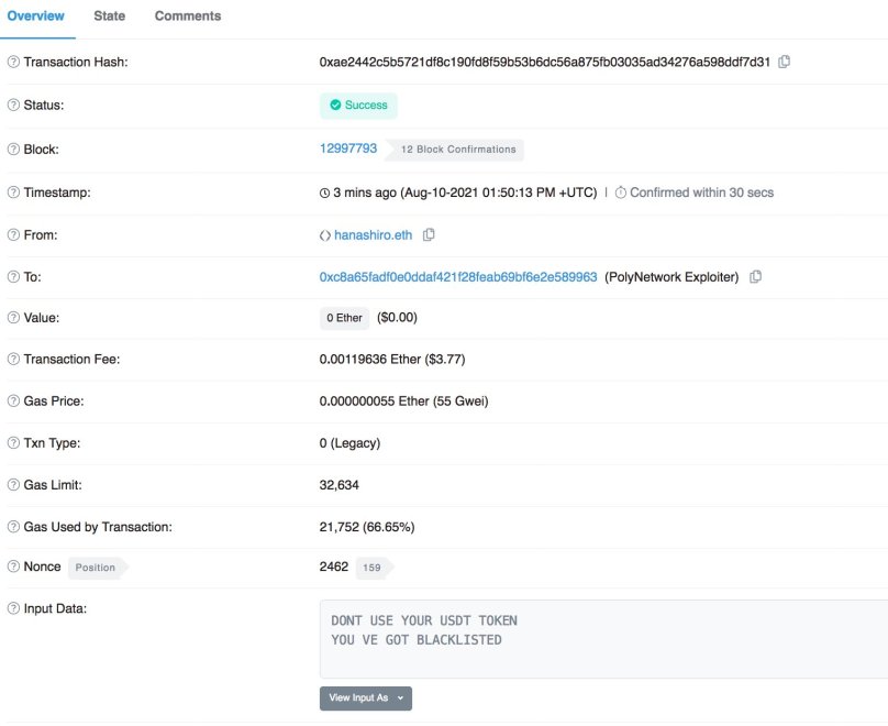 DeFi Poly Network Ethereum ETH ETHUSD