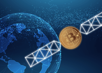 Picture of a Bitcoin satellite orbiting the Earth