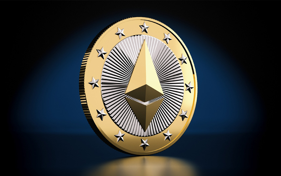 Picture of an Ethereum coin