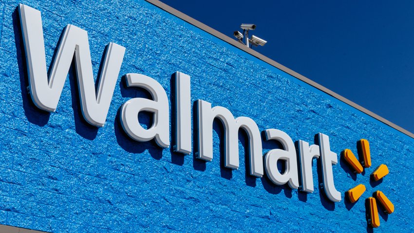 Picture of text Walmart with its logo next to it