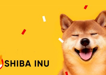 Picture of a Shiba Inu dog breed, with Shiba Inu logo and Shiba Inu written to the right of it