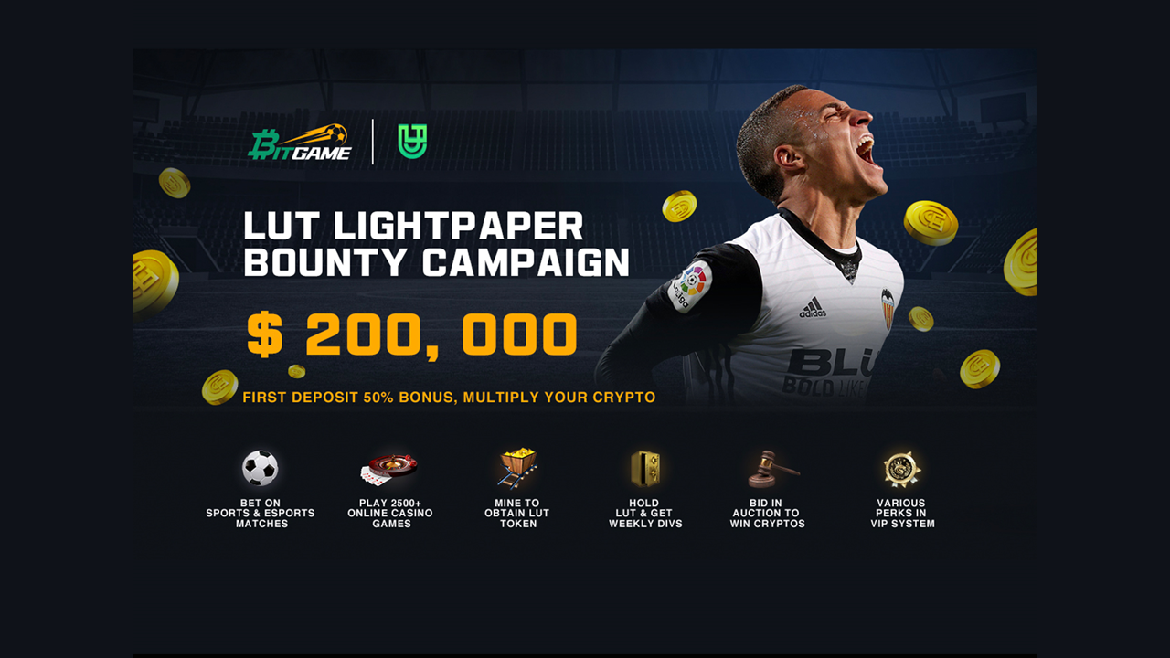 Bitgame Launches LUT Lightpaper with a $200,000 Bounty Campaign