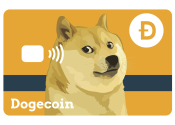 Picture of a Dogecoin payment card