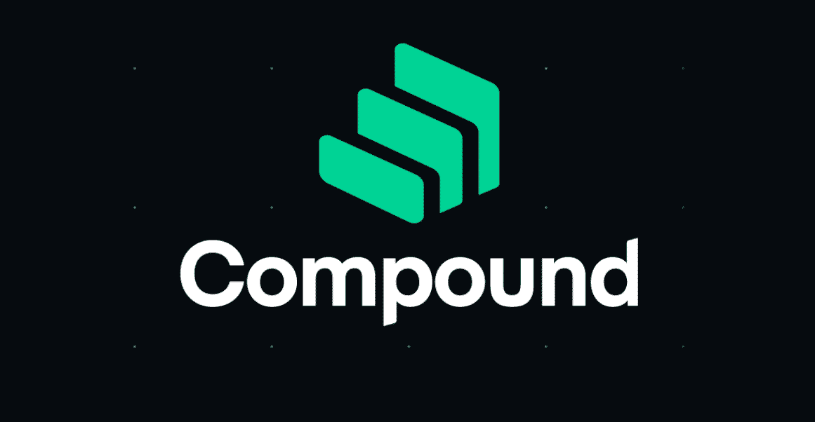 Picture of Compound Finance logo (COMP) on a black background