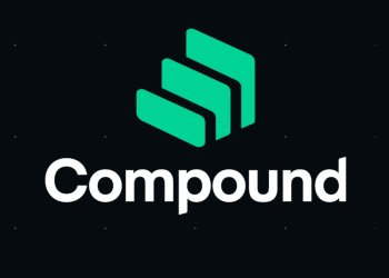 Picture of Compound Finance logo (COMP) on a black background