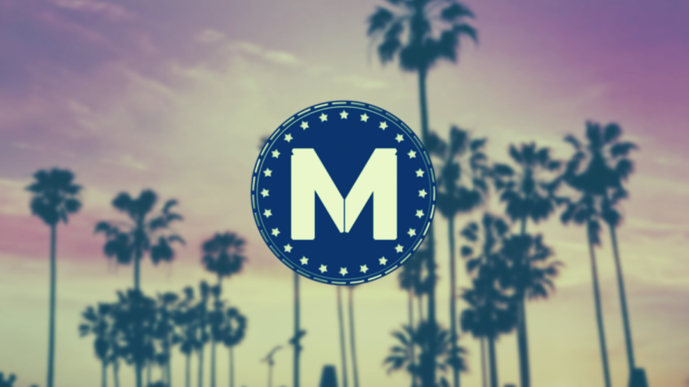Picture of MiamiCoin icon with palm tress as backdrop
