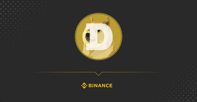 picture of a Dogecoin with Binance written below it