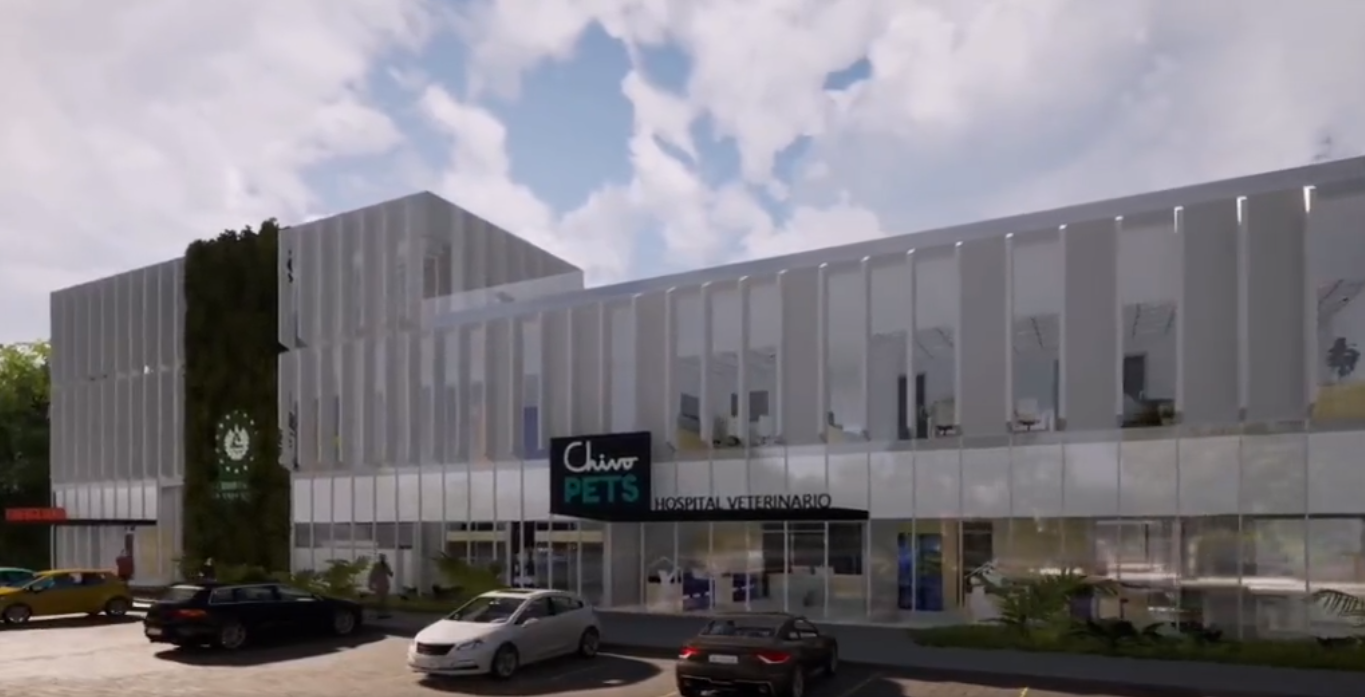 Chivo Pets hospital, 3D model