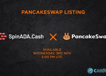 Cardence finishes SpinADA’s IDO in 6 mins. Listing on 3rd Nov 1700 UTC on Pancakeswap