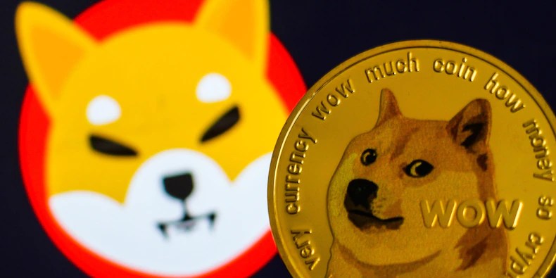 Picture of Dogecoin and Shiba Inu