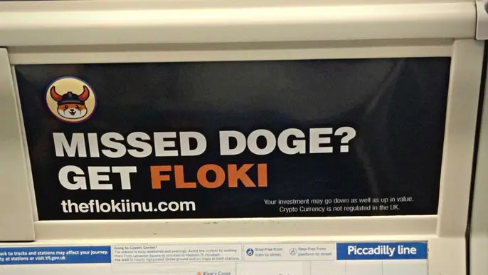 Picture of a Floki Inu ad