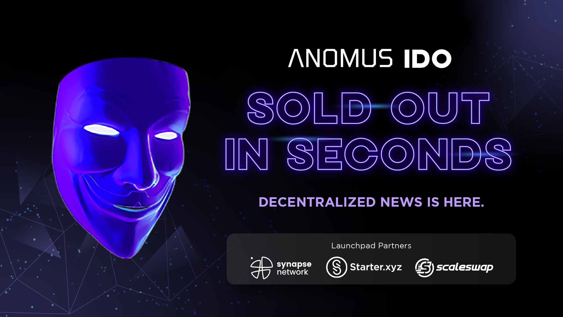 ANOMUS: Public Sale Ended in 1 Second