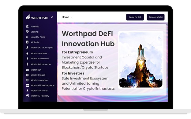 New DeFi Platform Worthpad Connects Innovators And Investors