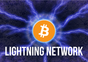 bitcoin Picture of a bitcoin in the middle of a lightning storm