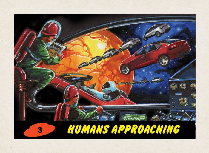 Topps Launches 500 NFT Sets Based On Classic Mars Attacks Cards