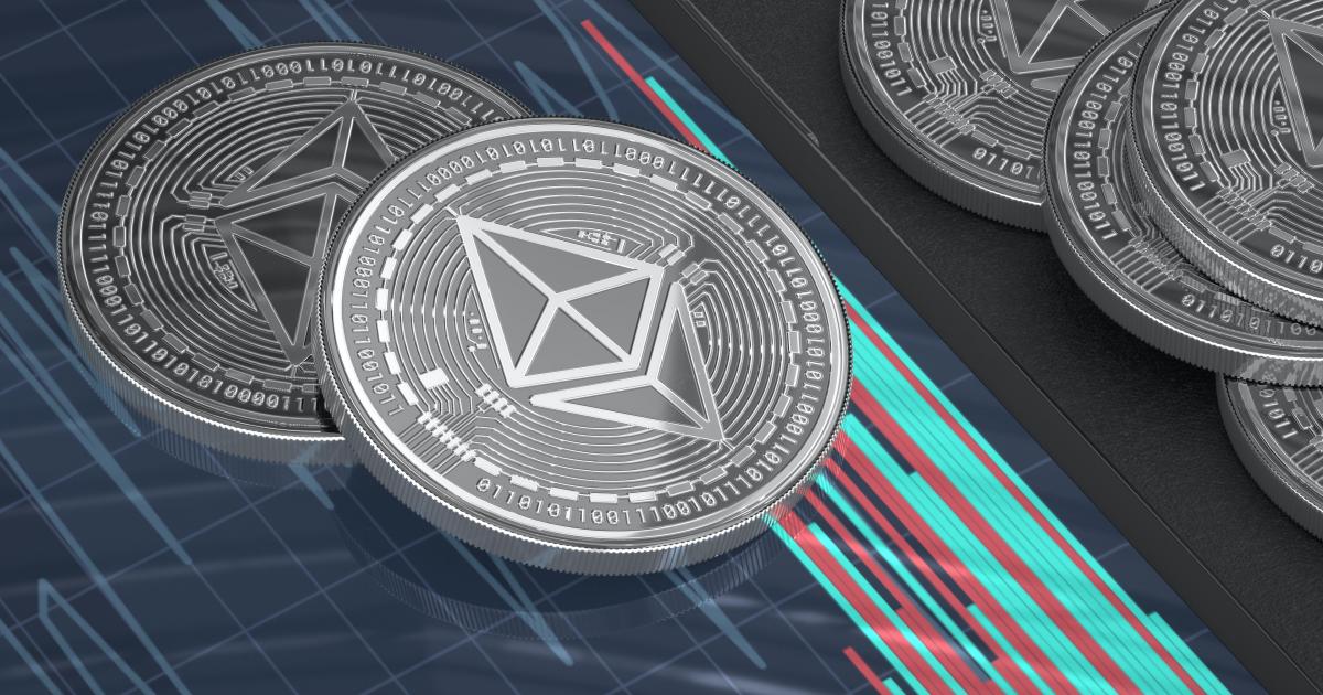 Picture of Ethereum coins