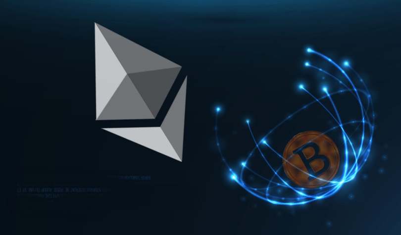 Picture an Ethereum next to a Bitcoin
