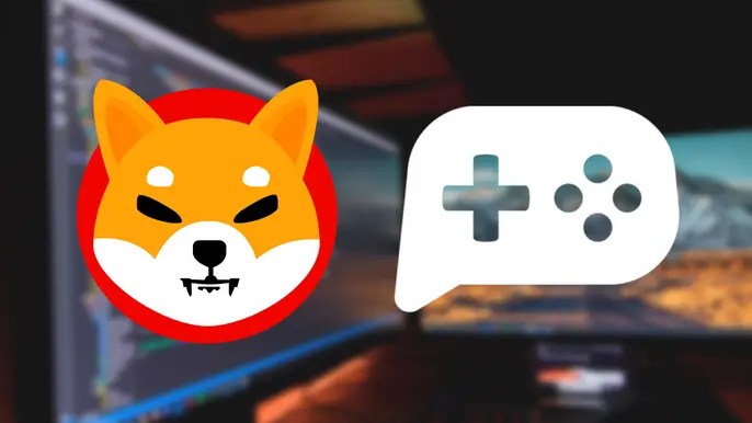 Picture of Shiba Inu next to a game controller