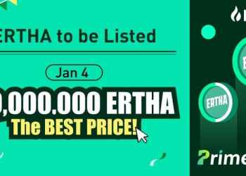 Ertha to Prime Listing Huobi on January 4th