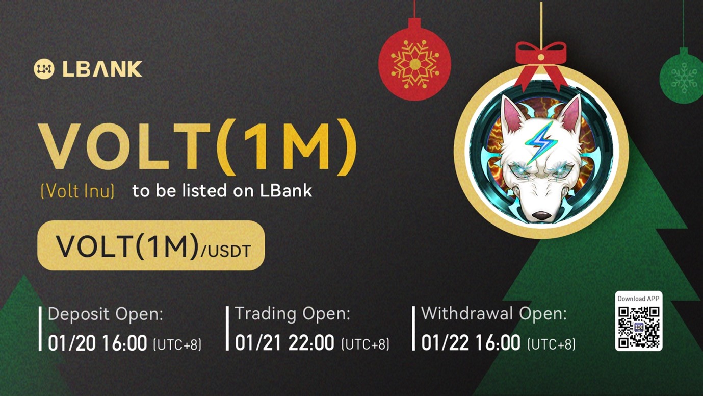LBank Exchange Will List Volt Inu (VOLT) on January 21, 2022