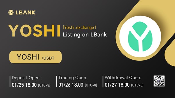 LBank Exchange Will List Yoshi.exchange (YOSHI) on January 26, 2022