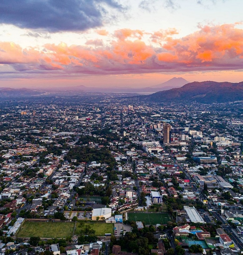 Jimmy Song, bird's eye view of San Salvador