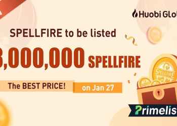 Spellfire to Huobi Primelist on January 27th