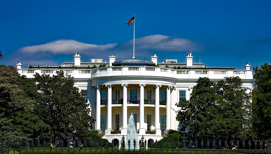 Bitcoin The White House, a frontal view