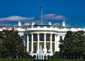 Bitcoin The White House, a frontal view