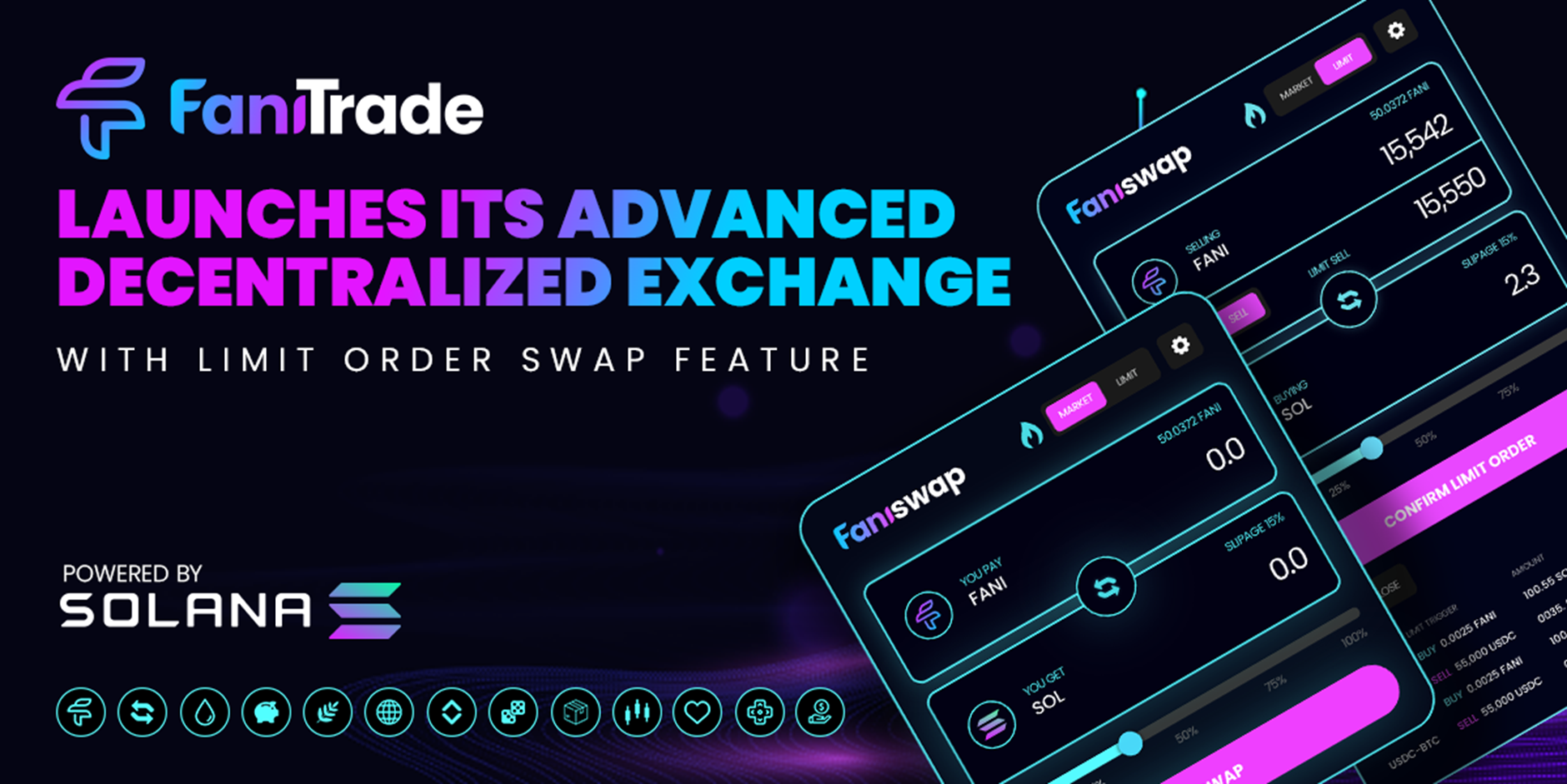 FaniTrade Announces the Official Launch of Its Advanced Decentralized Exchange With the Limit Order Swap Feature