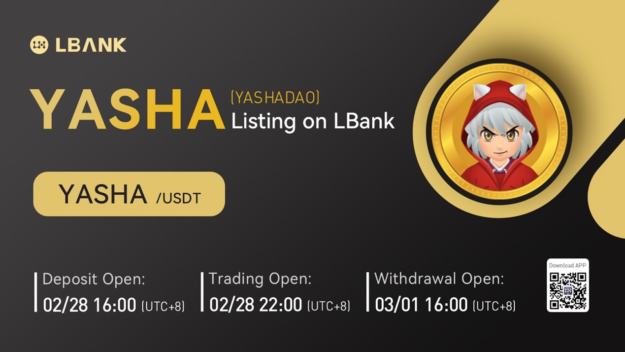 LBank Exchange Will List YASHADAO (YASHA) on February 28, 2022