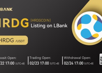 LBank Exchange Will List HRDGCOIN (HRDG) on February 23, 2022