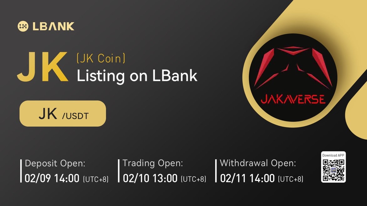 LBank Exchange Will List JK Coin (JK) on February 10, 2022