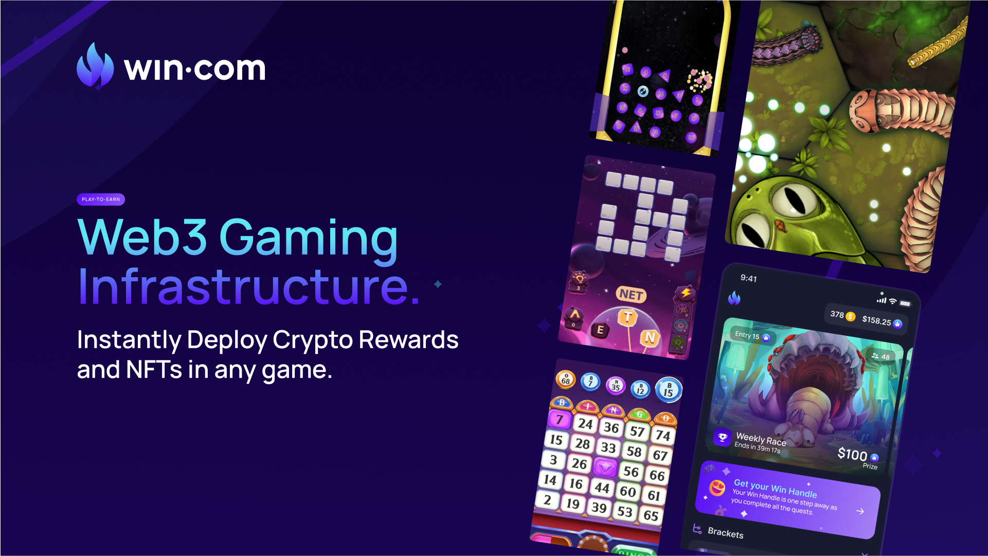 Win.com Changes Play-to-Earn to Play-to-Win