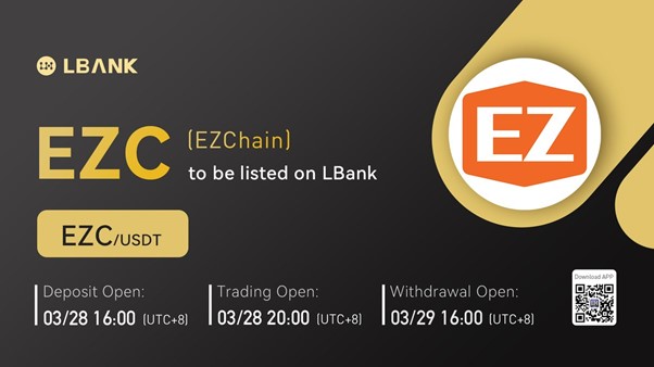 LBank Exchange Will List EZChain (EZC) on March 28, 2022