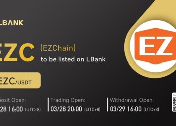 LBank Exchange Will List EZChain (EZC) on March 28, 2022