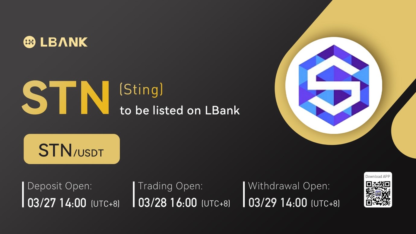 LBank Exchange Will List STING (STN) on March 28, 2022