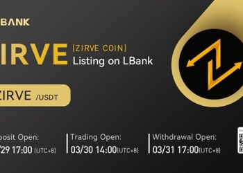 LBank Exchange Will List Zirve Coin (ZIRVE) on March 30, 2022