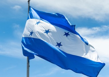 Honduras flag waving