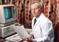 Unchained Capital, a doctor in front of a computer in the eighties